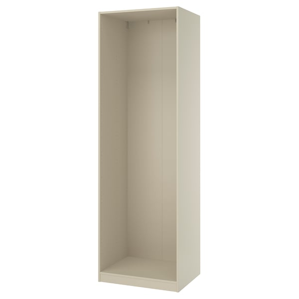 PAX Armazón de almacenaje de pared, beige grisáceo, 29 1/2x22 7/8x92 7/8 "