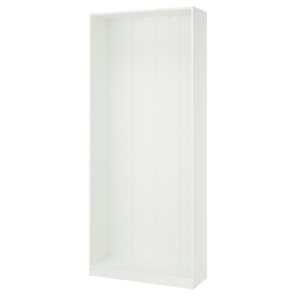 PAX Armazón de almacenaje de pared, blanco, 39 3/8x13 3/4x92 7/8 "