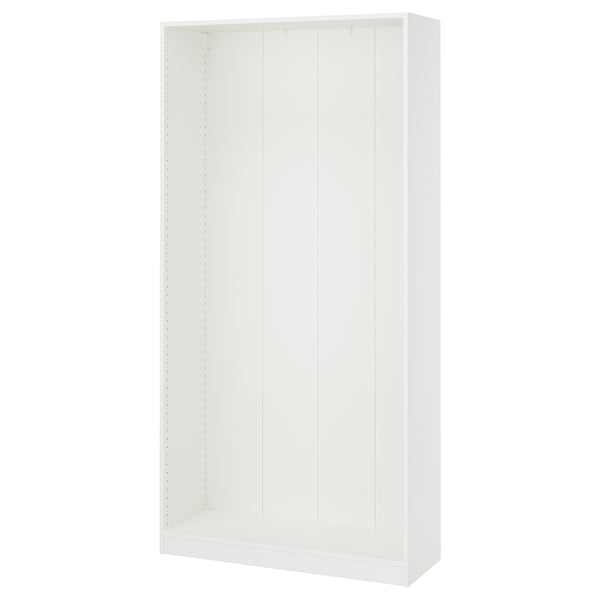 PAX Armazón de almacenaje de pared, blanco, 39 3/8x13 3/4x79 1/8 "