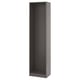 PAX Armazón de almacenaje de pared, gris oscuro, 19 5/8x13 3/4x79 1/8 "