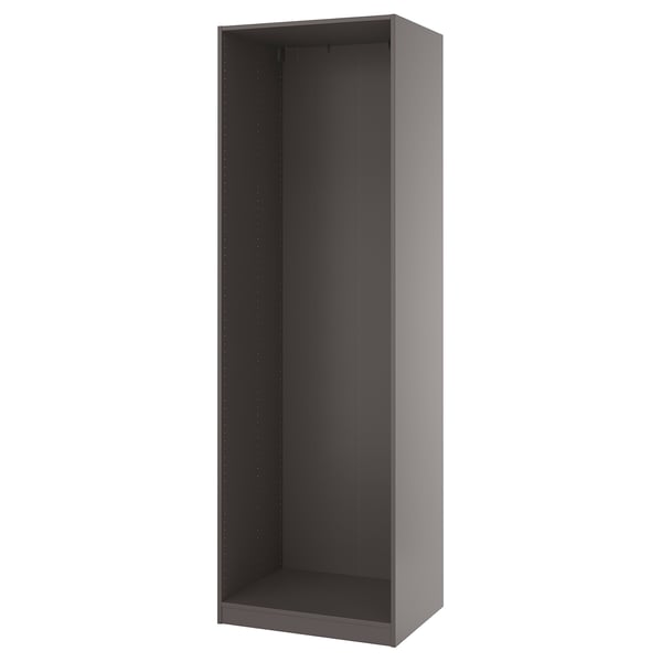 PAX Armazón de almacenaje de pared, gris oscuro, 29 1/2x22 7/8x92 7/8 "