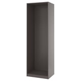 PAX Armazón de almacenaje de pared, gris oscuro, 29 1/2x22 7/8x92 7/8 "