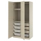 PAX / BERGSBO Combinación de armario, beige grisáceo/beige grisáceo, 39 3/8x23 5/8x79 1/4 "