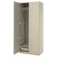 PAX / BERGSBO Combinación de armario, beige grisáceo/beige grisáceo, 39 3/8x23 5/8x93 1/8 "