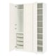 Opción: PAX / BERGSBO Combinación de armario, blanco/blanco, 59x23 5/8x93 1/8 "