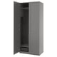 PAX / BERGSBO Combinación de armario, gris oscuro/gris oscuro, 39 3/8x23 5/8x93 1/8 "