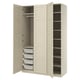 PAX / BERGSBO Ropero, beige grisáceo/beige grisáceo, 59x23 5/8x93 1/8 "
