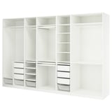 PAX Combinación de armario, blanco, 147 5/8x22 7/8x93 1/8 "