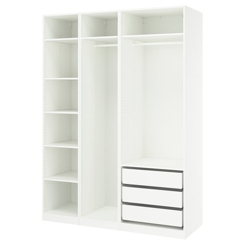 PAX Combinación de armario, blanco, 68 7/8x22 7/8x93 1/8 "