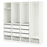 PAX Combinación de armario, blanco, 78 3/4x22 7/8x79 1/4 "