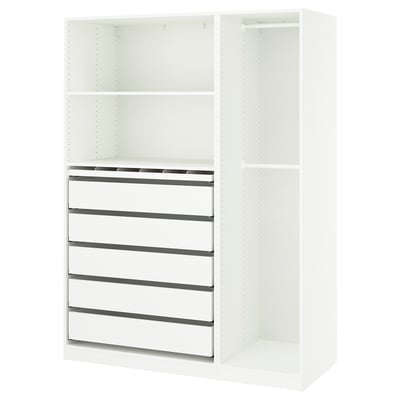 PAX Combinación de armario, blanco, 59x22 7/8x79 1/4 "