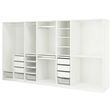 PAX Combinación de armario, blanco, 147 5/8x22 7/8x79 1/4 "