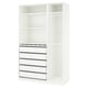 Opción: PAX Combinación de armario, blanco, 59x22 7/8x93 1/8 "