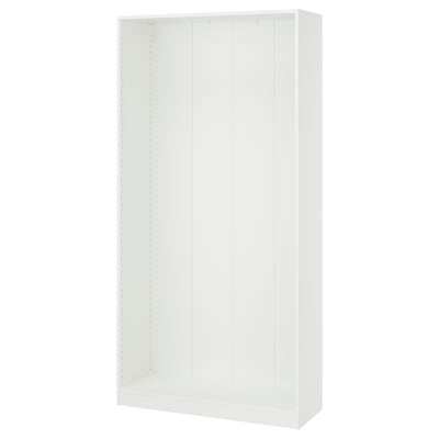 PAX Estructura almacenamiento de pared, blanco, 39 3/8x13 3/4x79 1/8 "
