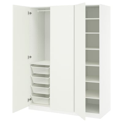 PAX / FORSAND Combinación de armario, blanco/blanco, 59x23 5/8x79 1/4 "