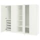 PAX / FORSAND Combinación de armario, blanco/blanco, 98 3/8x23 5/8x79 1/4 "