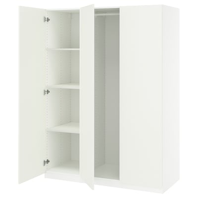 PAX / FORSAND Combinación de armario, blanco/blanco, 59x23 5/8x79 1/4 "
