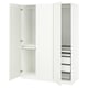 PAX / FORSAND Combinación de armario, blanco/blanco, 59x23 5/8x79 1/4 "