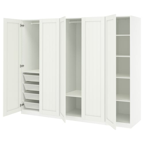 PAX / GULLABERG Combinación de armario, blanco/blanco, 98 3/8x23 5/8x79 1/4 "