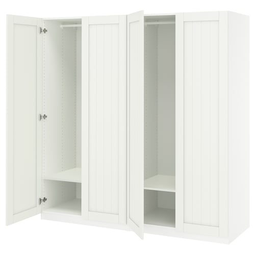 PAX / GULLABERG Combinación de armario, blanco/blanco, 78 3/4x23 5/8x79 1/4 "