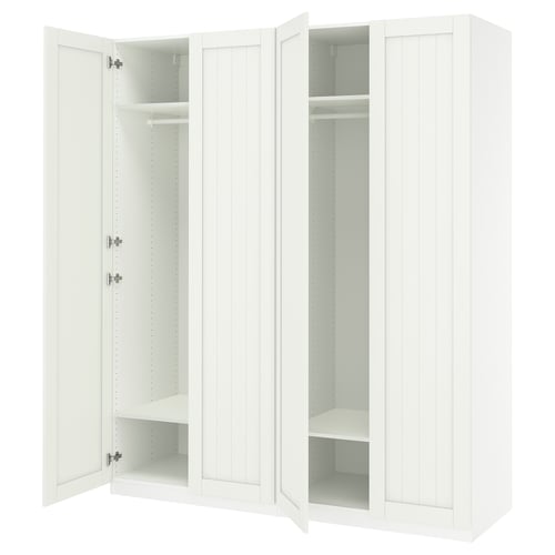 PAX / GULLABERG Combinación de armario, blanco/blanco, 78 3/4x23 5/8x93 1/8 "