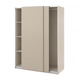 PAX / HASVIK Armario, beige grisáceo/beige grisáceo, 59x26x79 1/4 "