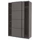 PAX / MEHAMN Armario, gris oscuro/doble cara gris oscuro, 59x26x93 1/8 "