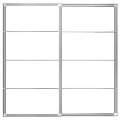 PAX Par armz+p/puertas corredizas+riel, aluminio, 78 3/4x79 1/8 "