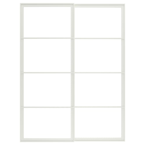 PAX Par armz+p/puertas corredizas+riel, blanco, 59x79 1/8 "