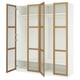 PAX / TONSTAD Combinación de armario, blanco/chapa de roble vidrio, 78 3/4x23 5/8x93 1/8 "