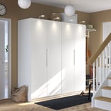 PAX / TONSTAD Combinación de armario, blanco/color hueso, 78 3/4x23 5/8x79 1/4 "