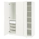 PAX / TONSTAD Combinación de armario, blanco/color hueso, 59x23 5/8x79 1/4 "