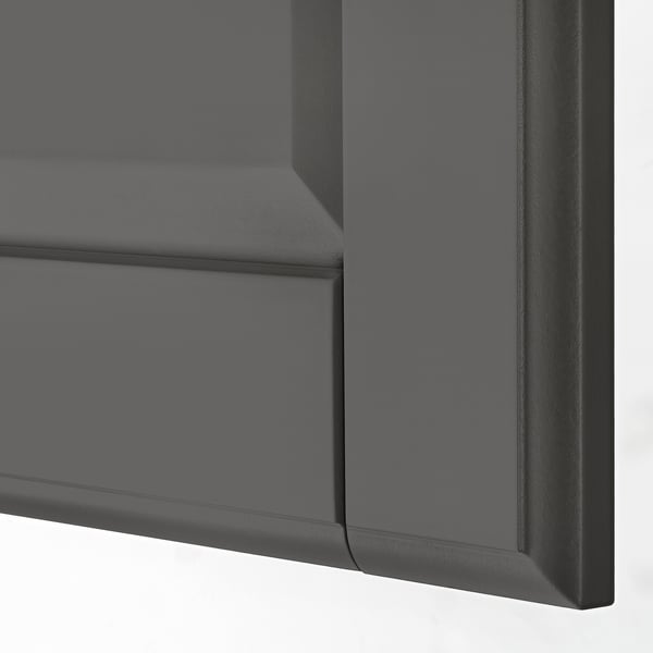 PAX / TYSSEDAL Combinación de armario, gris oscuro/gris oscuro, 98 3/8x23 5/8x93 1/8 "