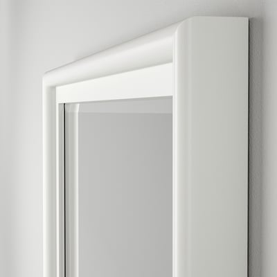 PINGSTSYREN Espejo, blanco, 23 5/8x31 1/2 "