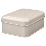 PLOGFÅRA Caja de almacenamiento+tapa, beige claro, 8 ¾x6 ¼x3 ¼ "