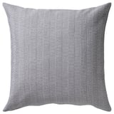 PLOMMONROS Funda para cojín, azul oscuro/blanco, 20x20 "