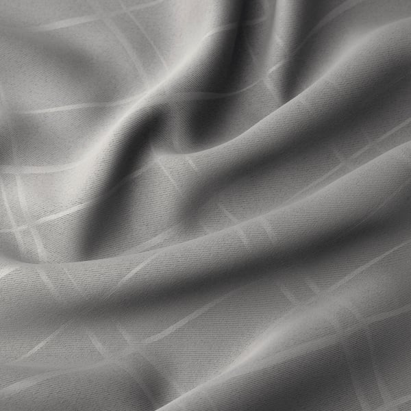 PRAKTTIDLÖSA Cortinas opacas, 1 par, gris, 50x98 "