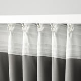 PRAKTTIDLÖSA Cortinas opacas, 1 par, gris, 50x98 "