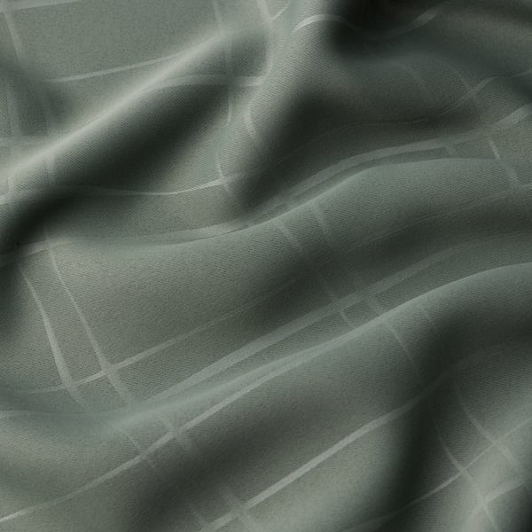 PRAKTTIDLÖSA Cortinas opacas, 1 par, verde, 50x98 "