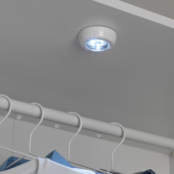 RAMSTA Mini lámpara LED, funciona con pilas blanco