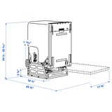 RANSBERG Lavaplatos integrado, apto para panel, 18 "
