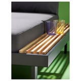 REVSKÄR Conjunto de 3 plazas, exterior antracita/Frösön/Duvholmen gris oscuro