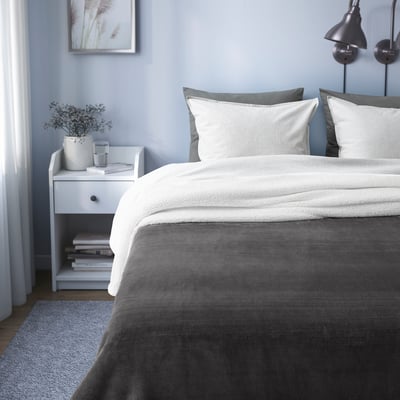 REVSUGA Cobija, gris, Tamaño full/queen