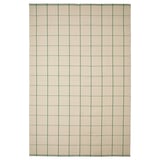 RIDSTIG Alfombra, lisa, color hueso/verde, 6 ' 7 "x9 ' 10 "