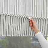 RINGBLOMMA Persiana romana, blanco/verde/a rayas, 48x63 "