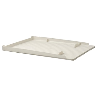 RINNIG Escurreplatos, doble, blanco, 15 ¾x12 ¼ "