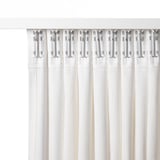 RITVA Cortinas con tiras, 1 par, blanco/+cinta de fruncir, 57x118 "