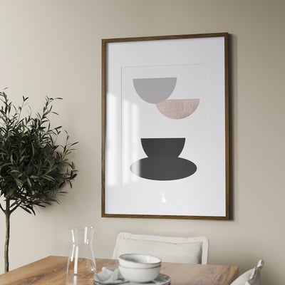 RÖDALM Marco, efecto de nogal, 27 ½x39 ¼ "