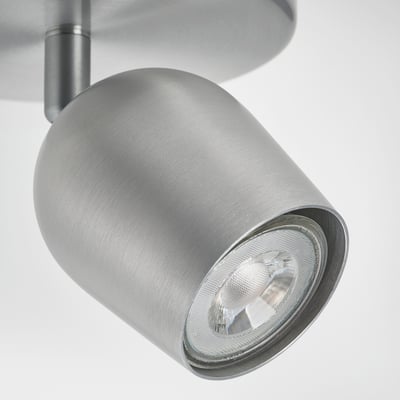 RÖKFRI Foco de techo con 1 foco, color de aluminio