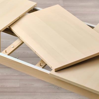 RÖNNINGE Mesa extensible, abedul, 61/82 5/8x35 3/8x29 1/2 "